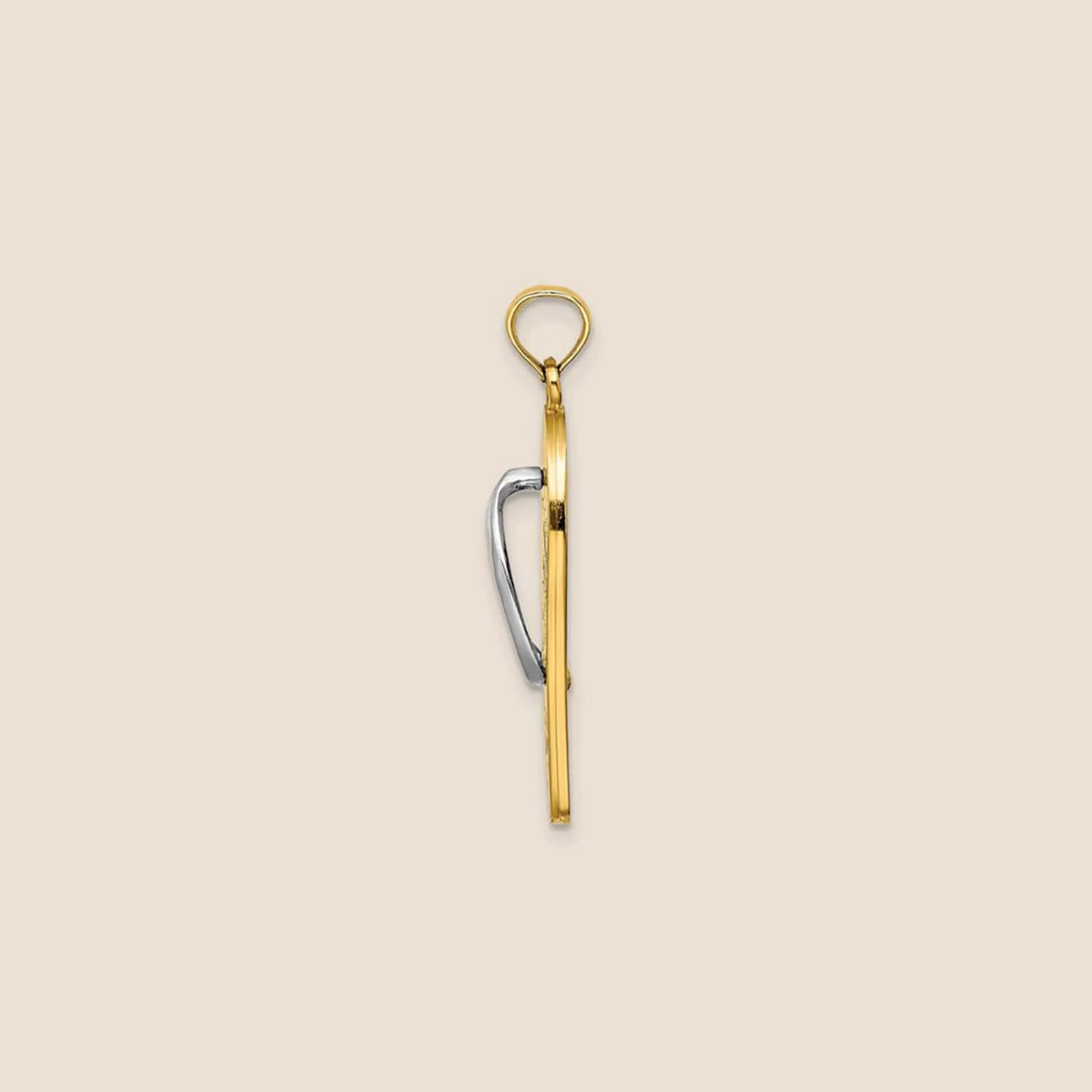14K Gold Sandal Palm Tree Charm - Image 3
