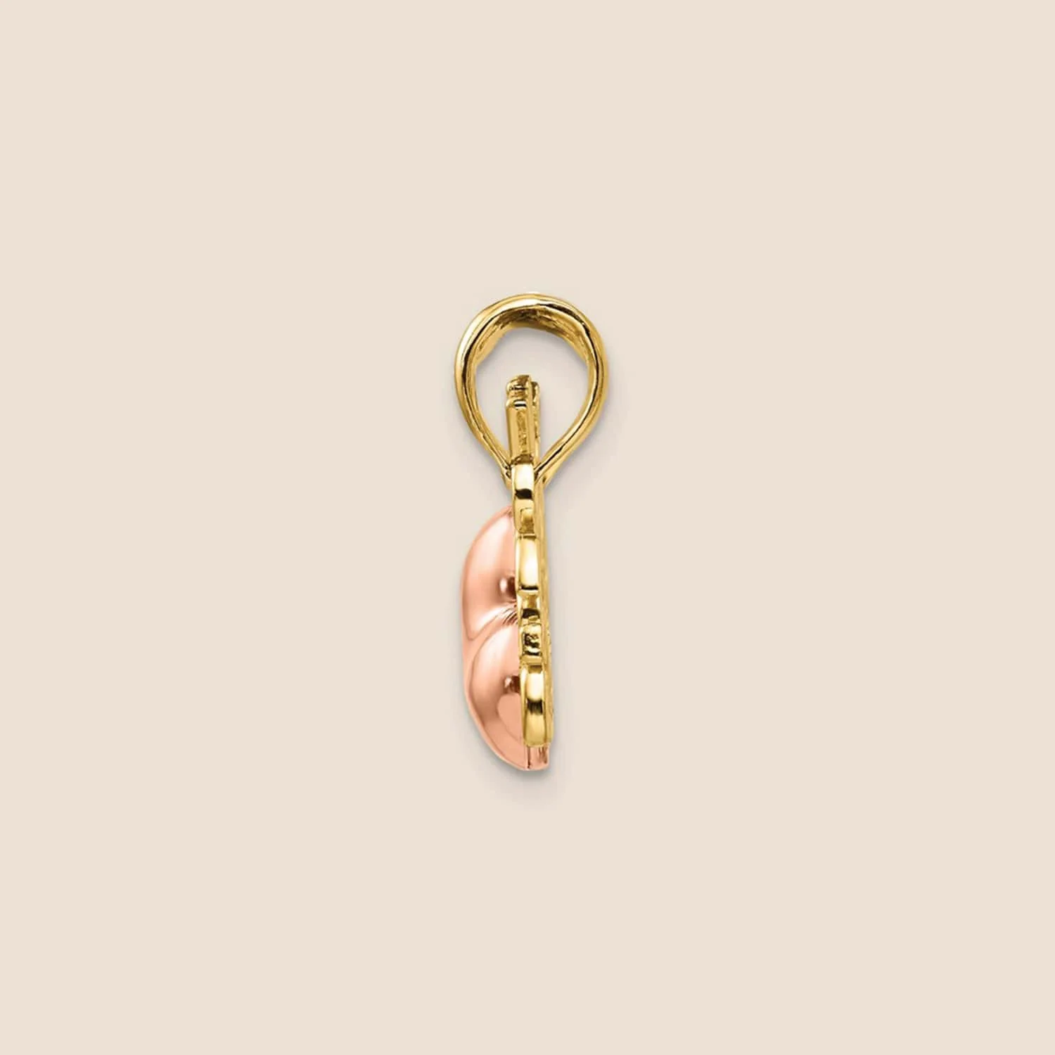 14K Two-tone BIG SIS / LIL SIS Break-Apart Heart Pendants - Image 3