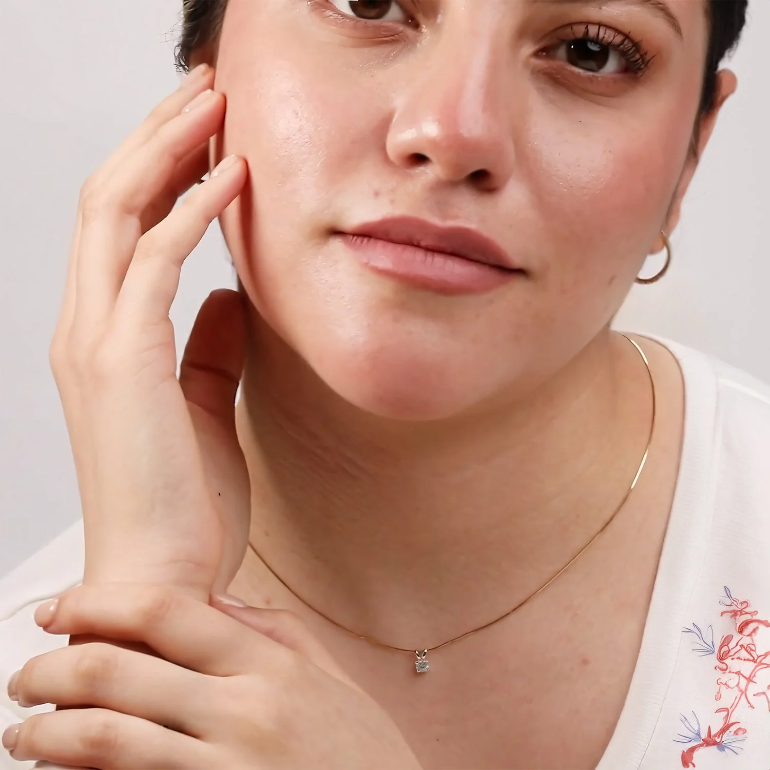 Round .15ct Diamond Solitaire Pendant - Image 7