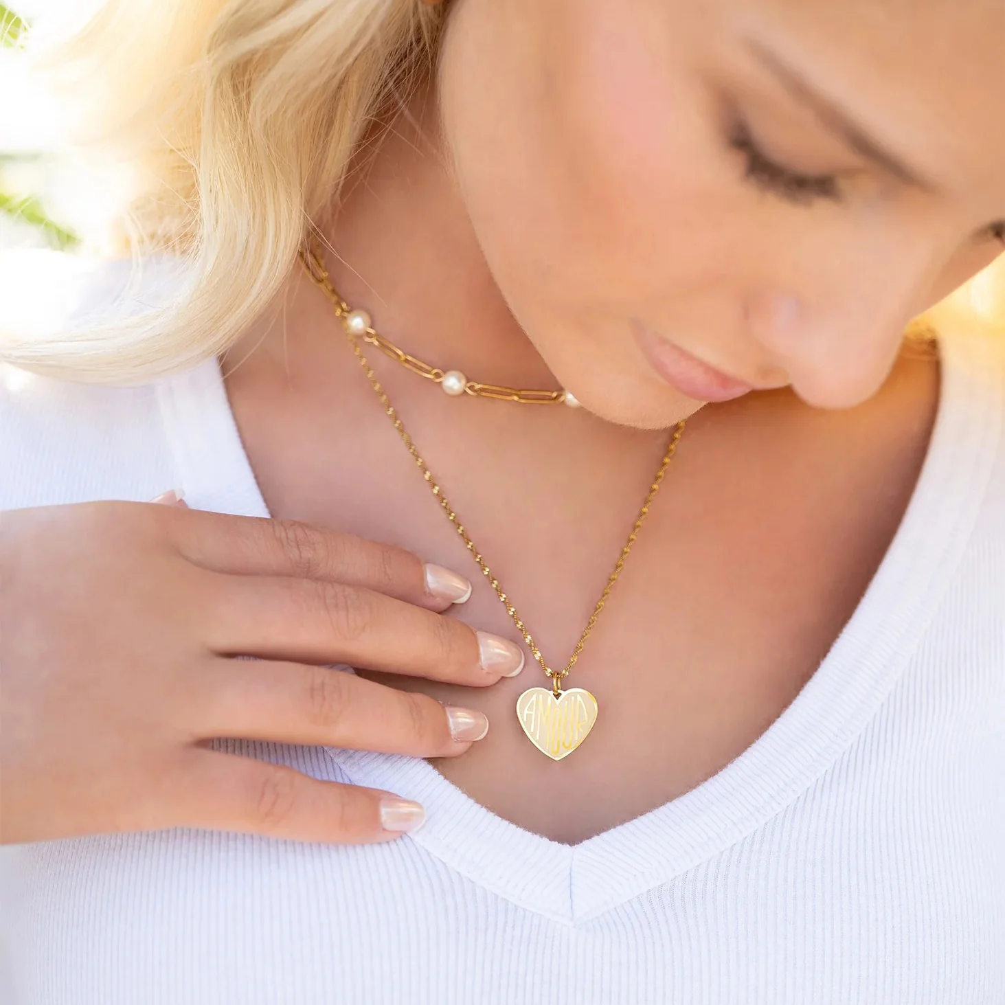 18K Gold PVD Heart Amour Charm - Image 7