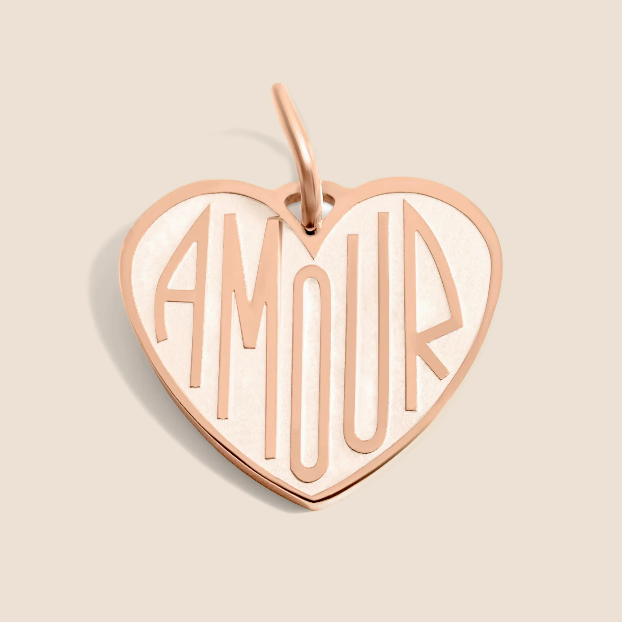 18K Gold PVD Heart Amour Charm - Image 8