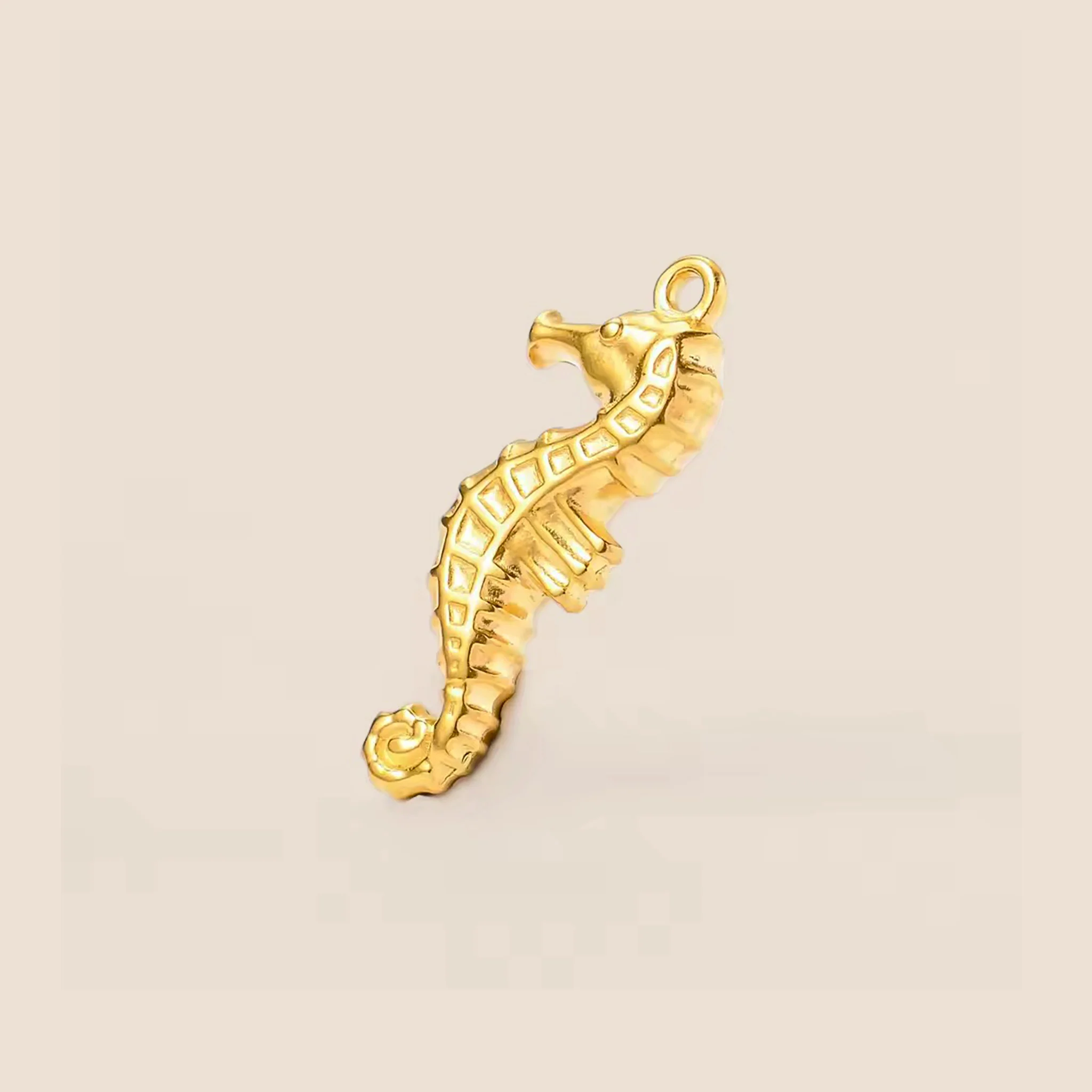 18K Gold PVD Seahorse Charm