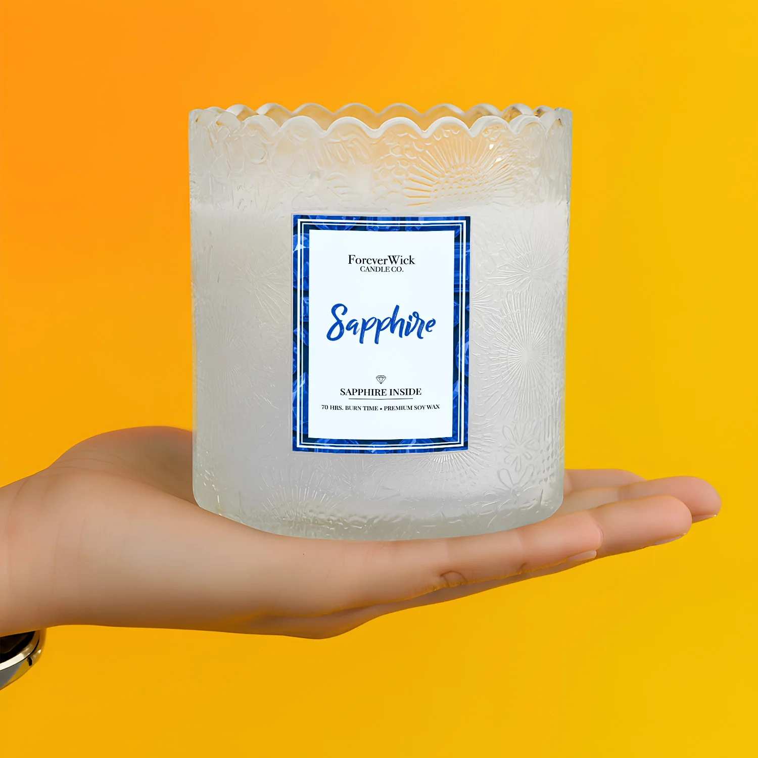 The Royal Sapphire + .30ct Sapphire Candle - Image 3