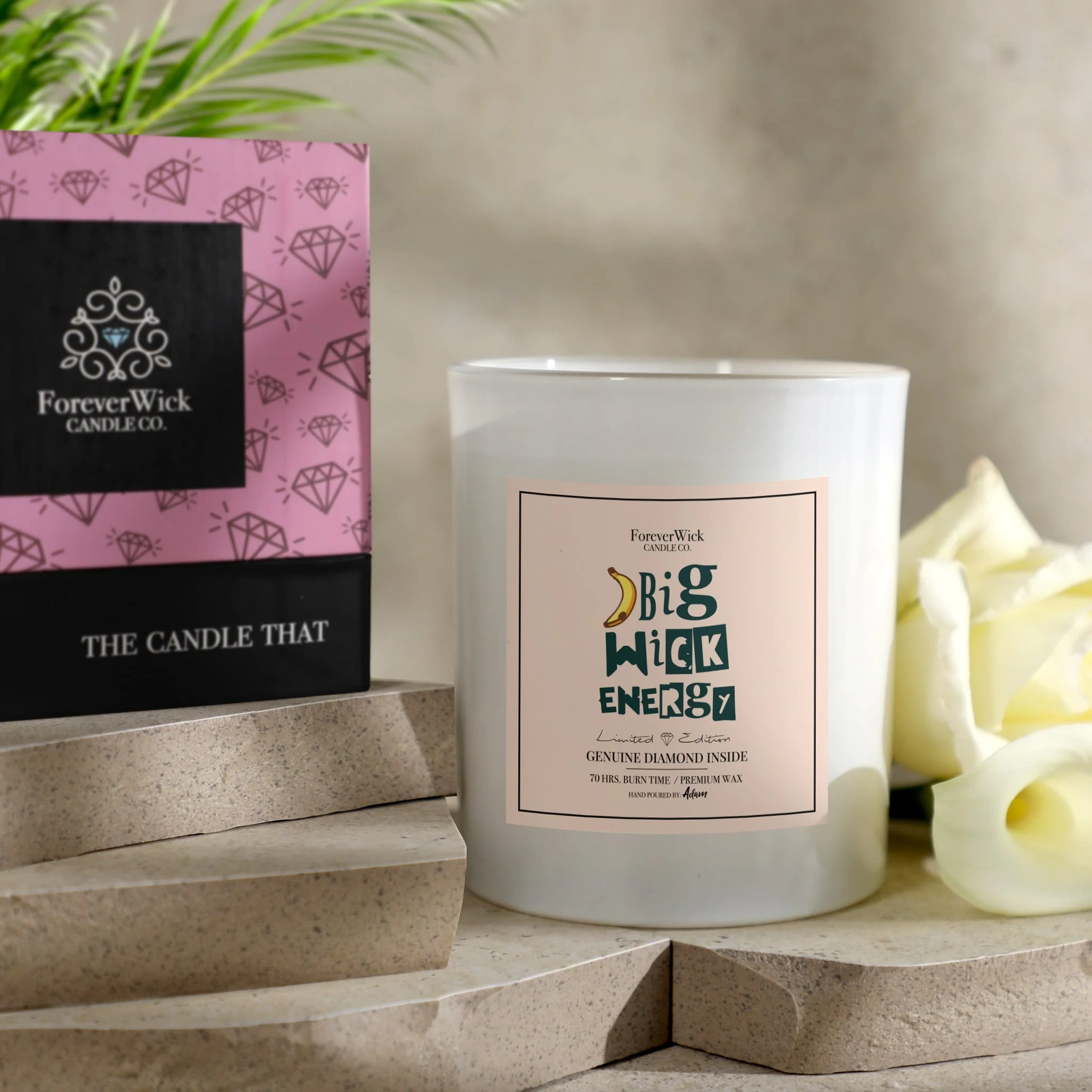 Big Wick Energy Diamond Candle - Image 8