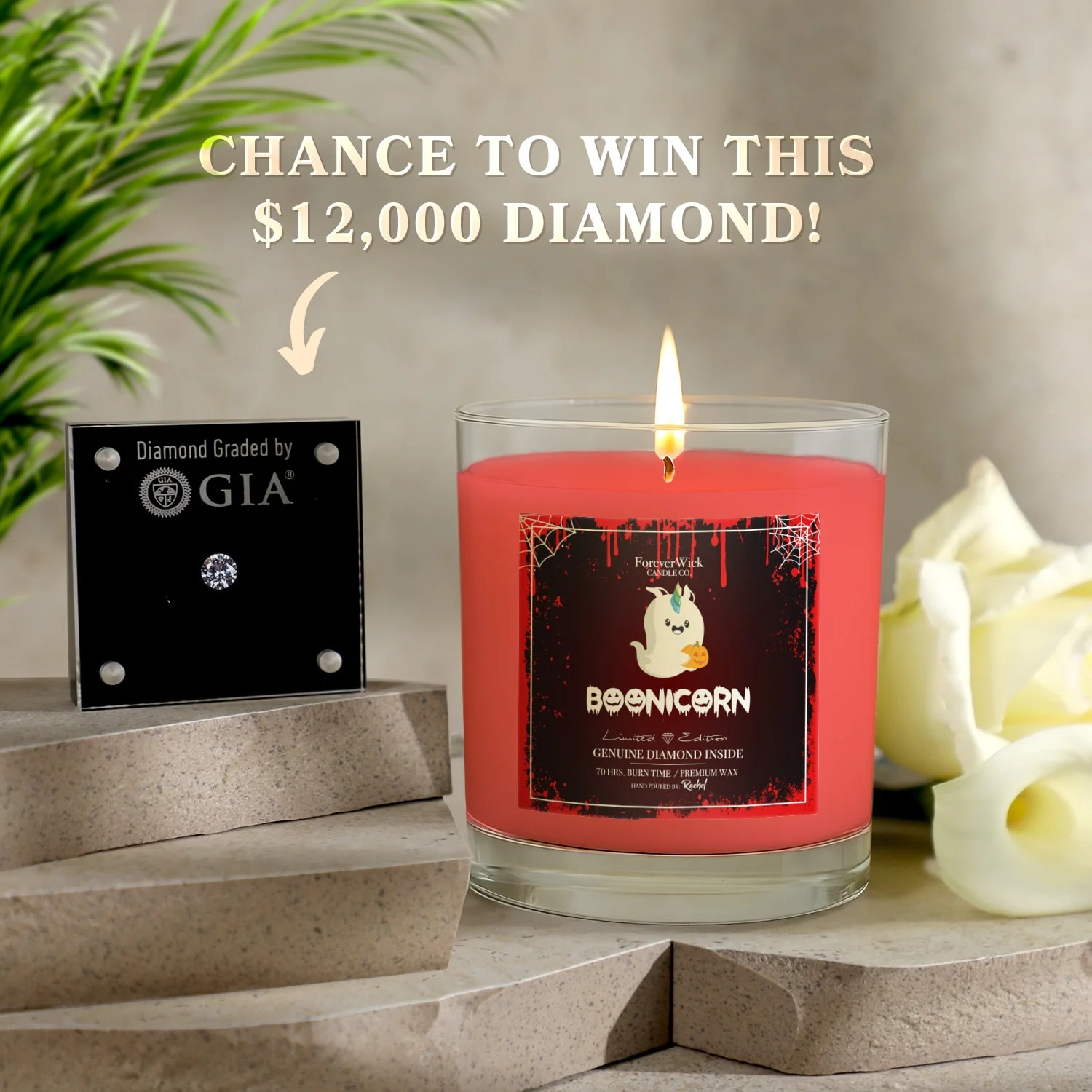 BooNicorn Diamond Candle - Image 5