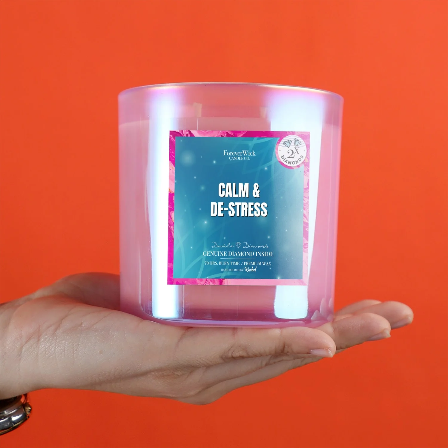 Calm and De Stress 2 Diamond Candle - Image 6