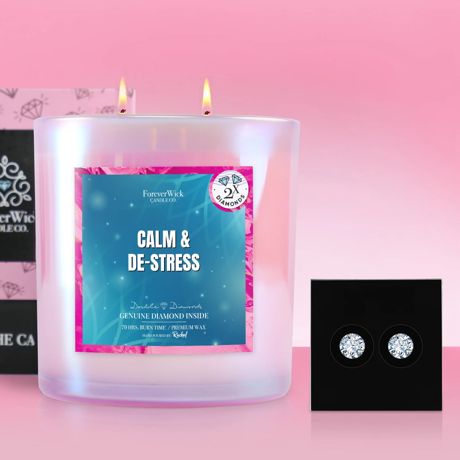 Calm and De Stress 2 Diamond Candle - Image 7