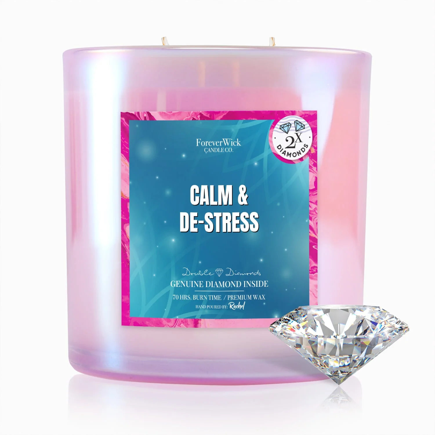 Calm and De Stress 2 Diamond Candle - Image 8