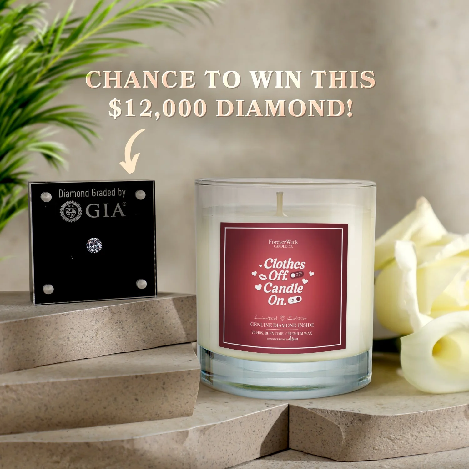 Clothes Off. Candle ON Diamond Candle - Image 5