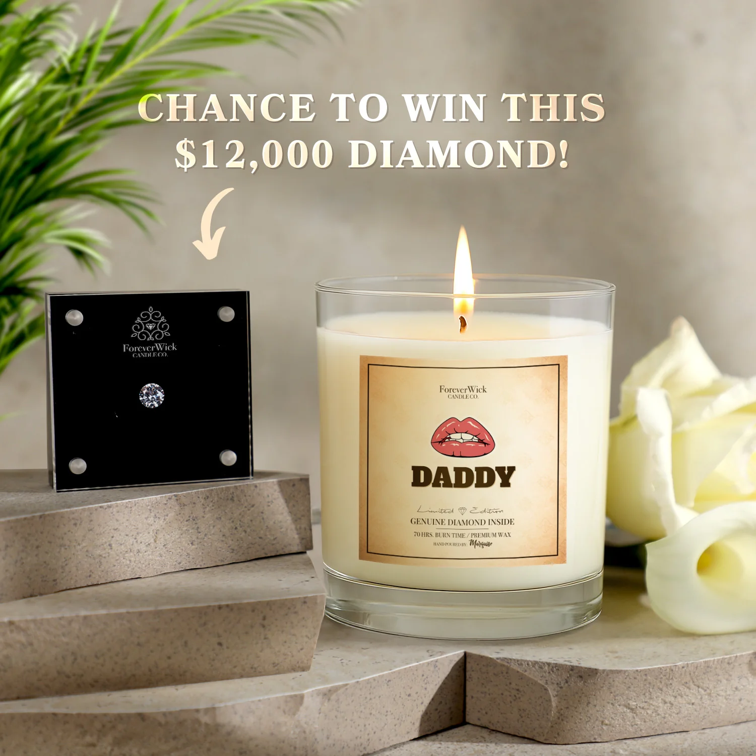 DADDY Diamond Candle - Image 3