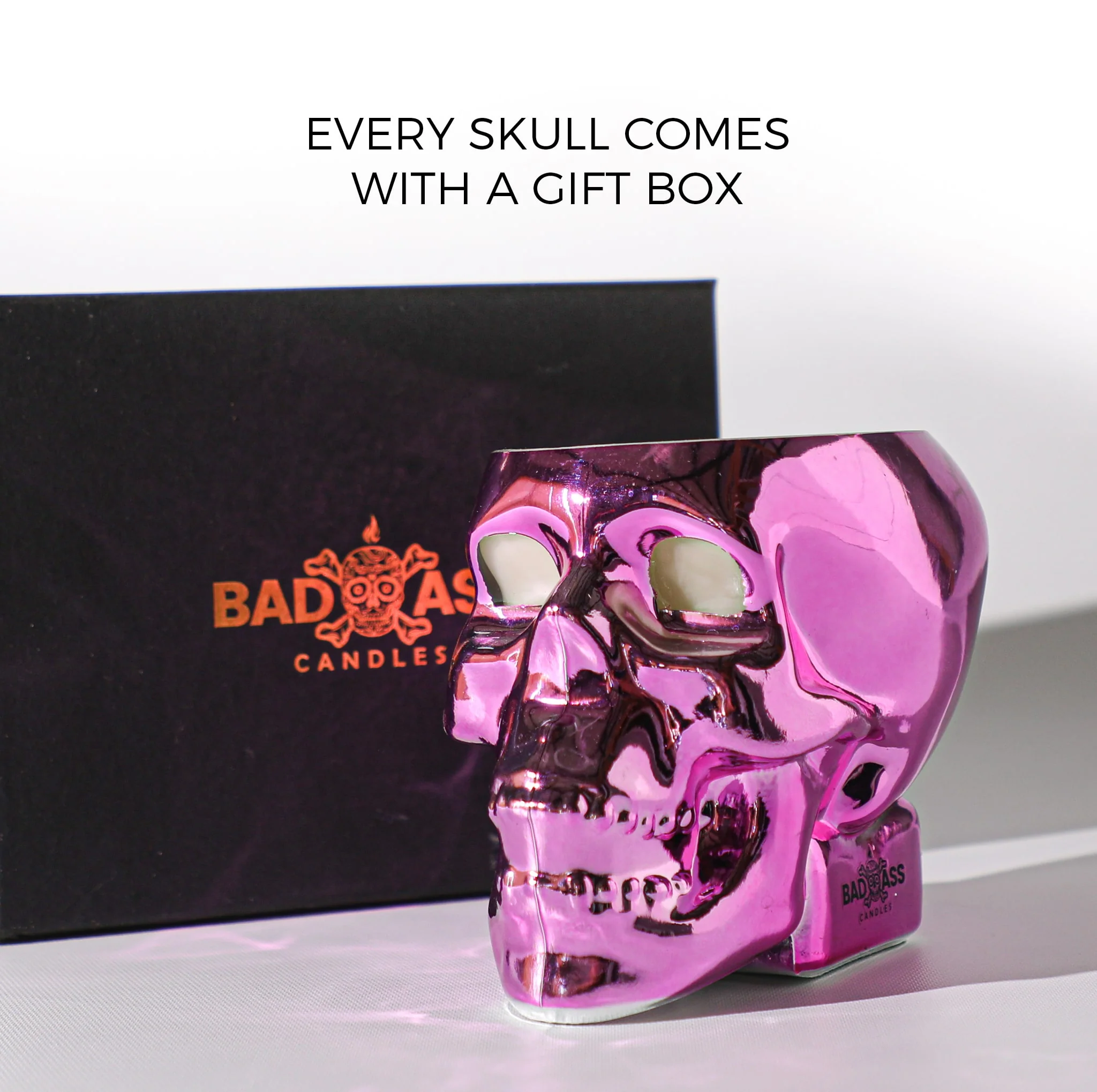 Glam Pink Skull 2 Diamond Candle by Badass Candles - Image 5