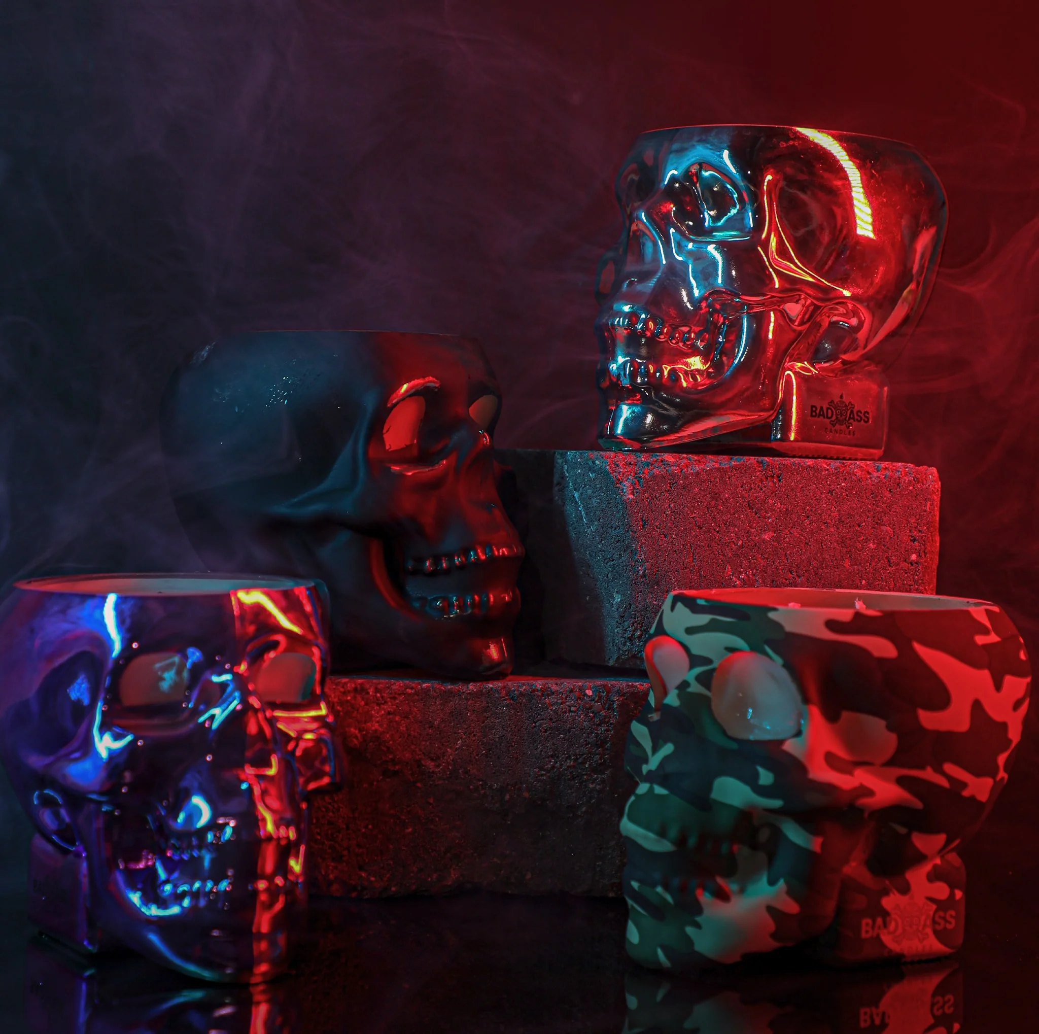 Glam Pink Skull 2 Diamond Candle by Badass Candles - Image 7