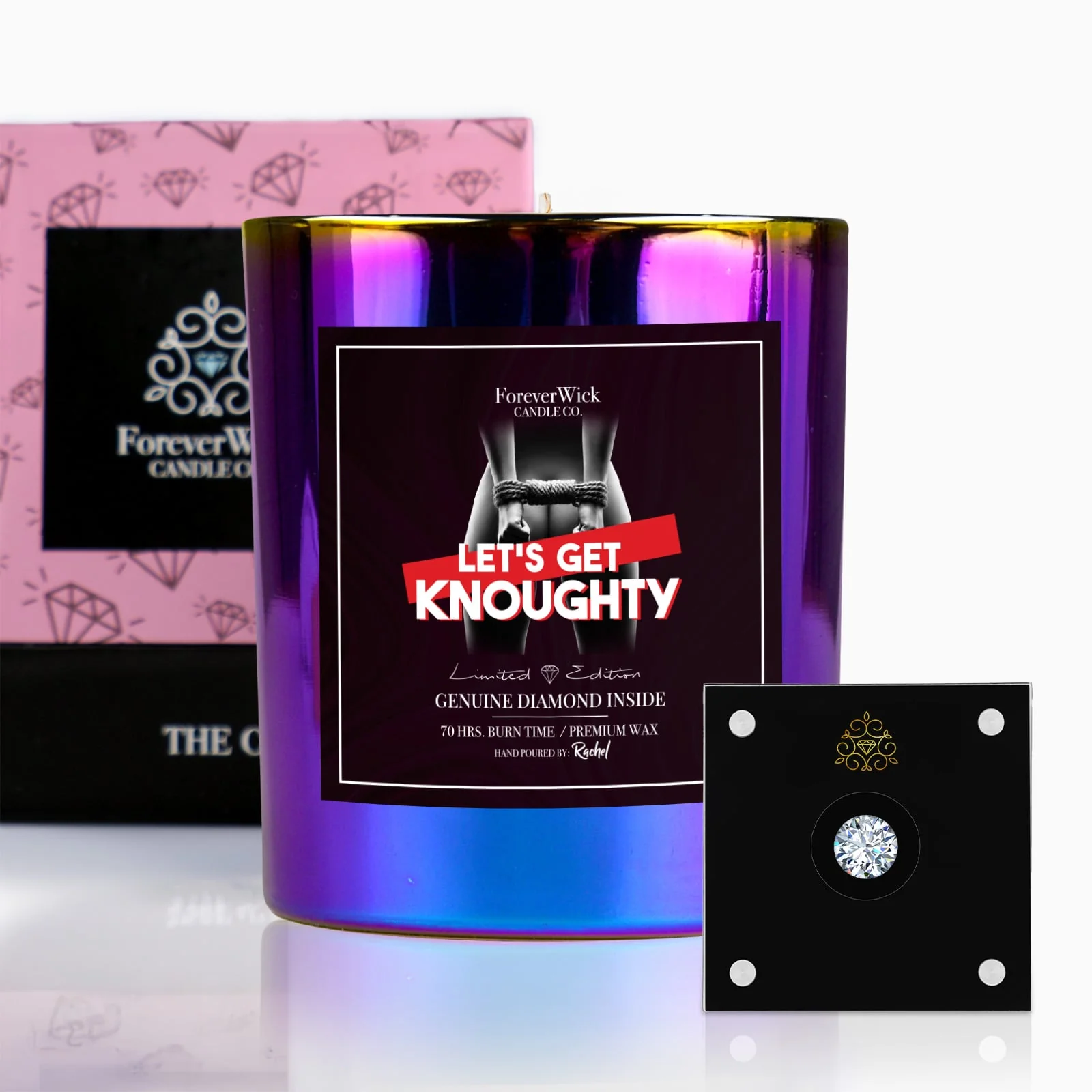 Let's Get Knoughty Diamond Candle - Image 4