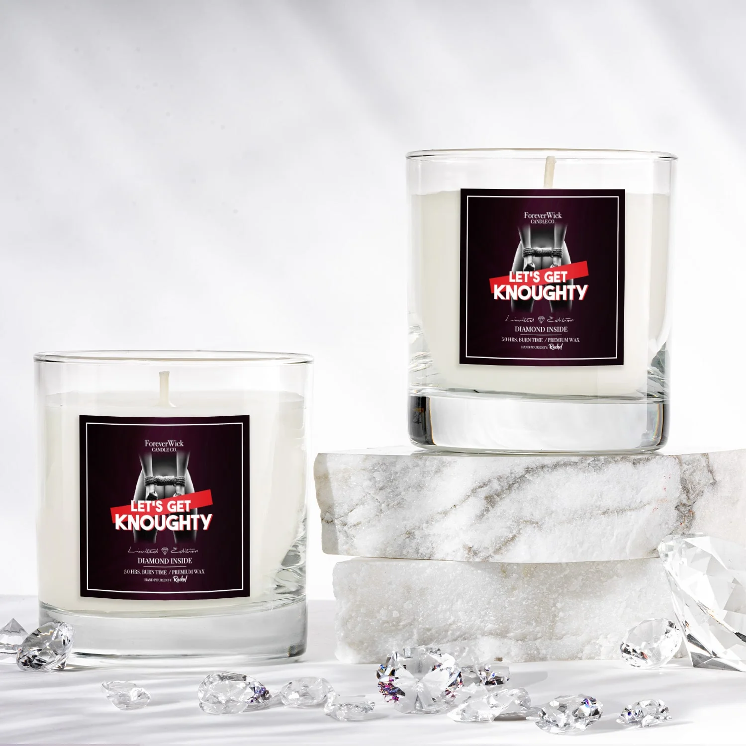 Let's Get Knoughty Diamond Candle - Image 8