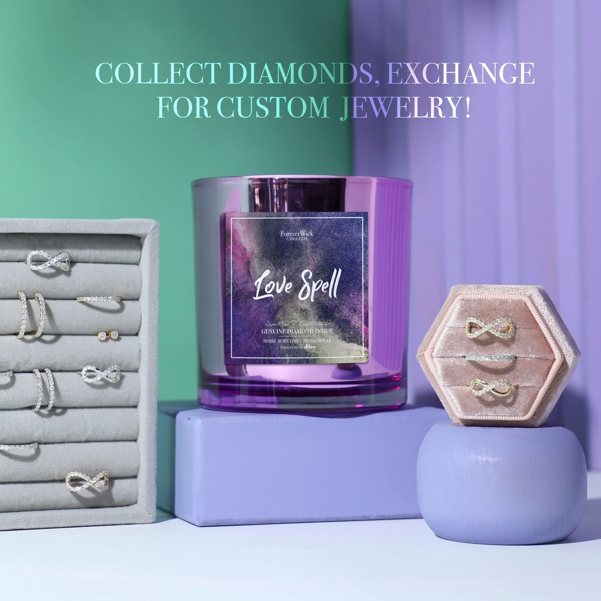Love Spell Sparkle Diamond Candle - Image 5