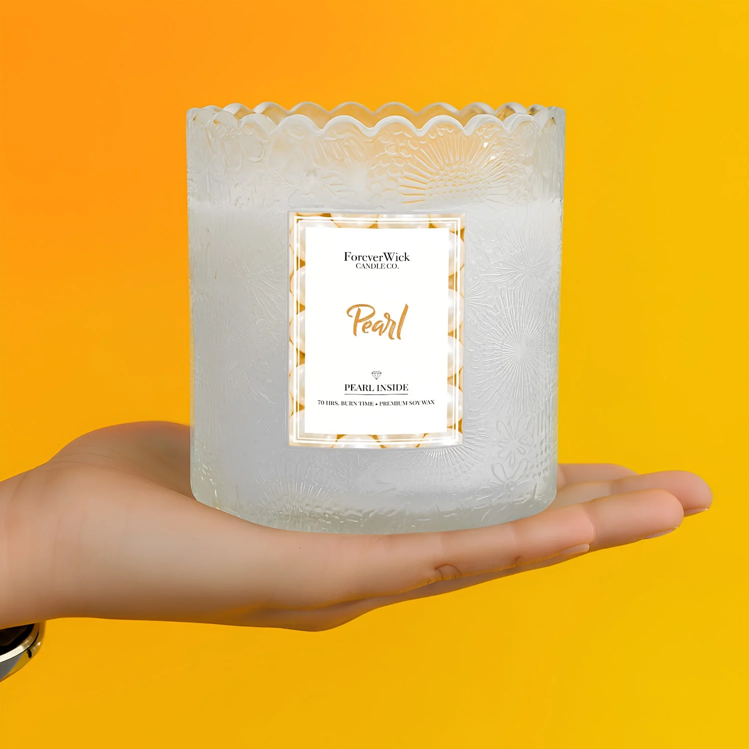 Lustrous Pearl Candle - Image 4