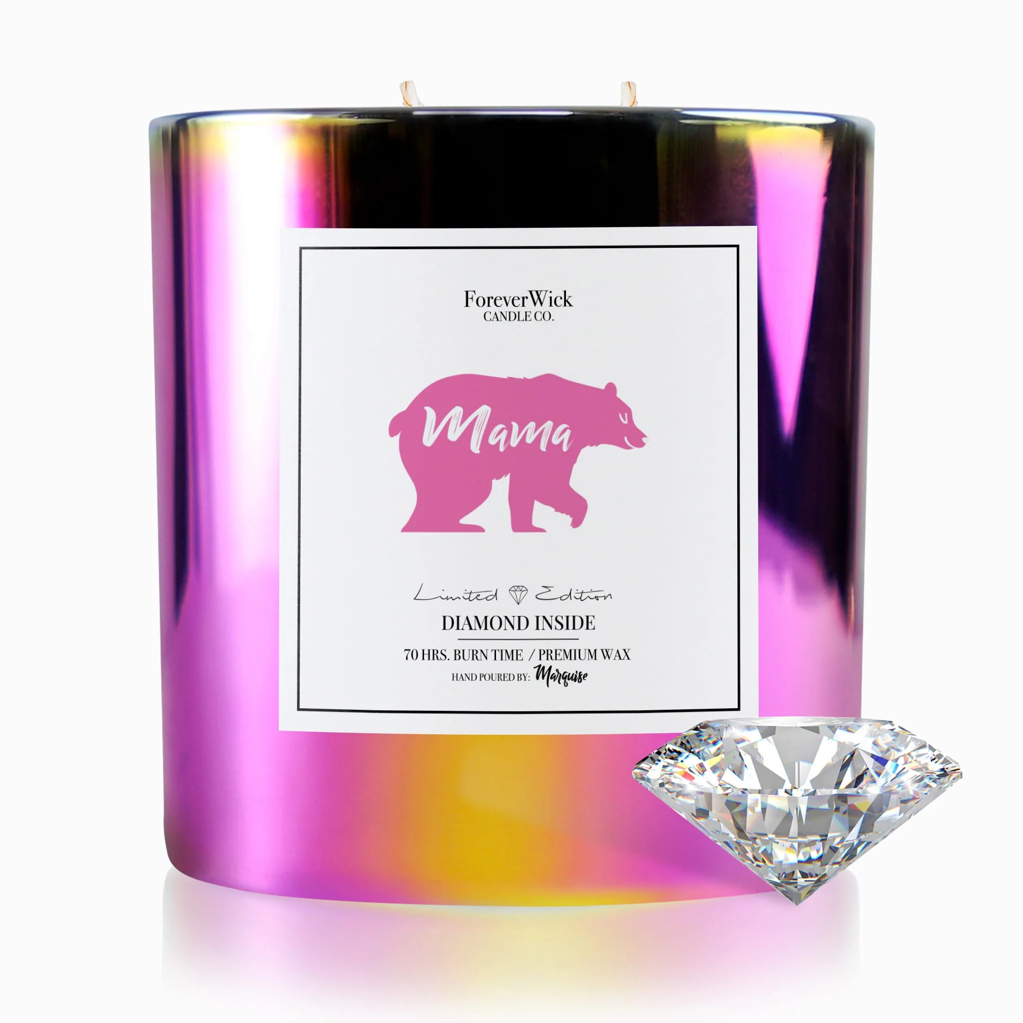 Mama Bear Sparkle Diamond Candle - Image 7