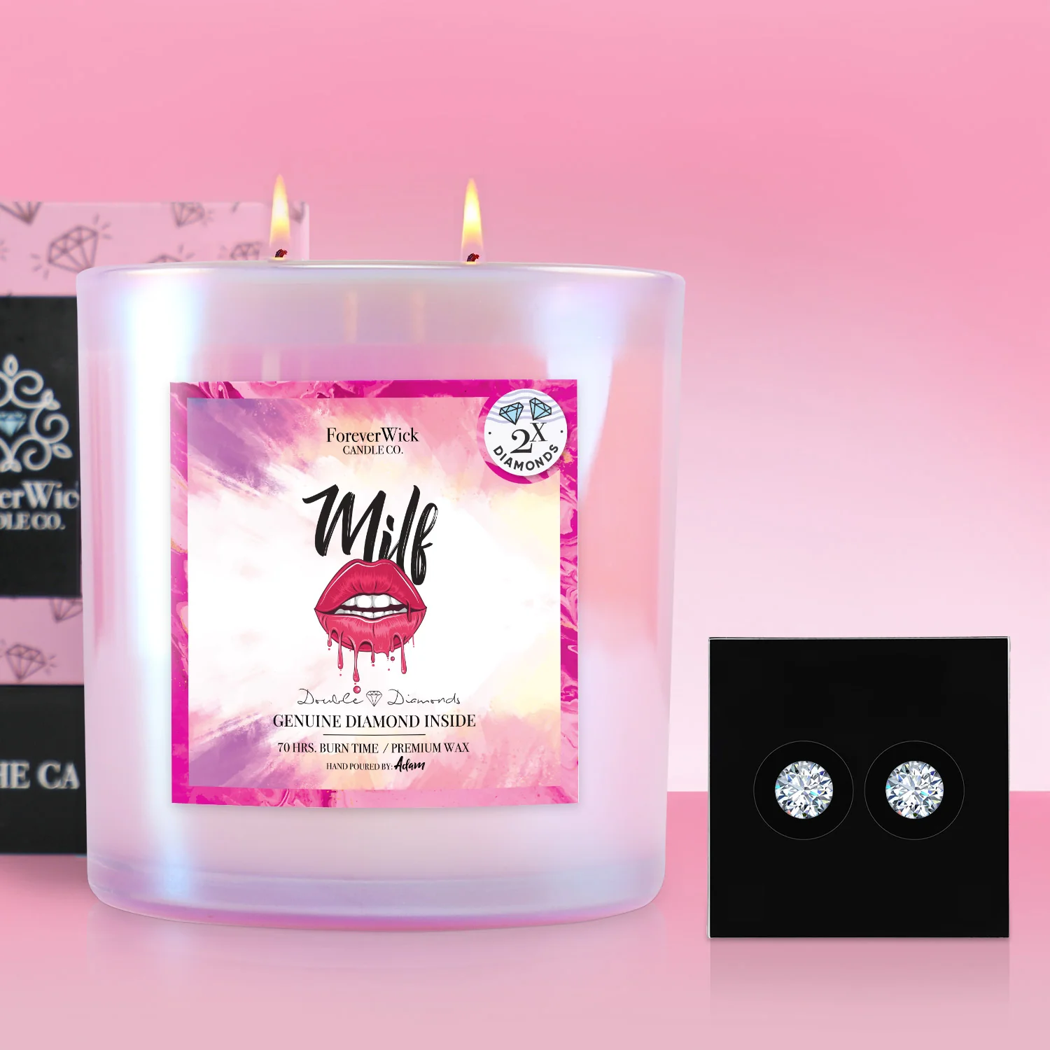 MILF Double Diamond Sparkle Candle - Image 7