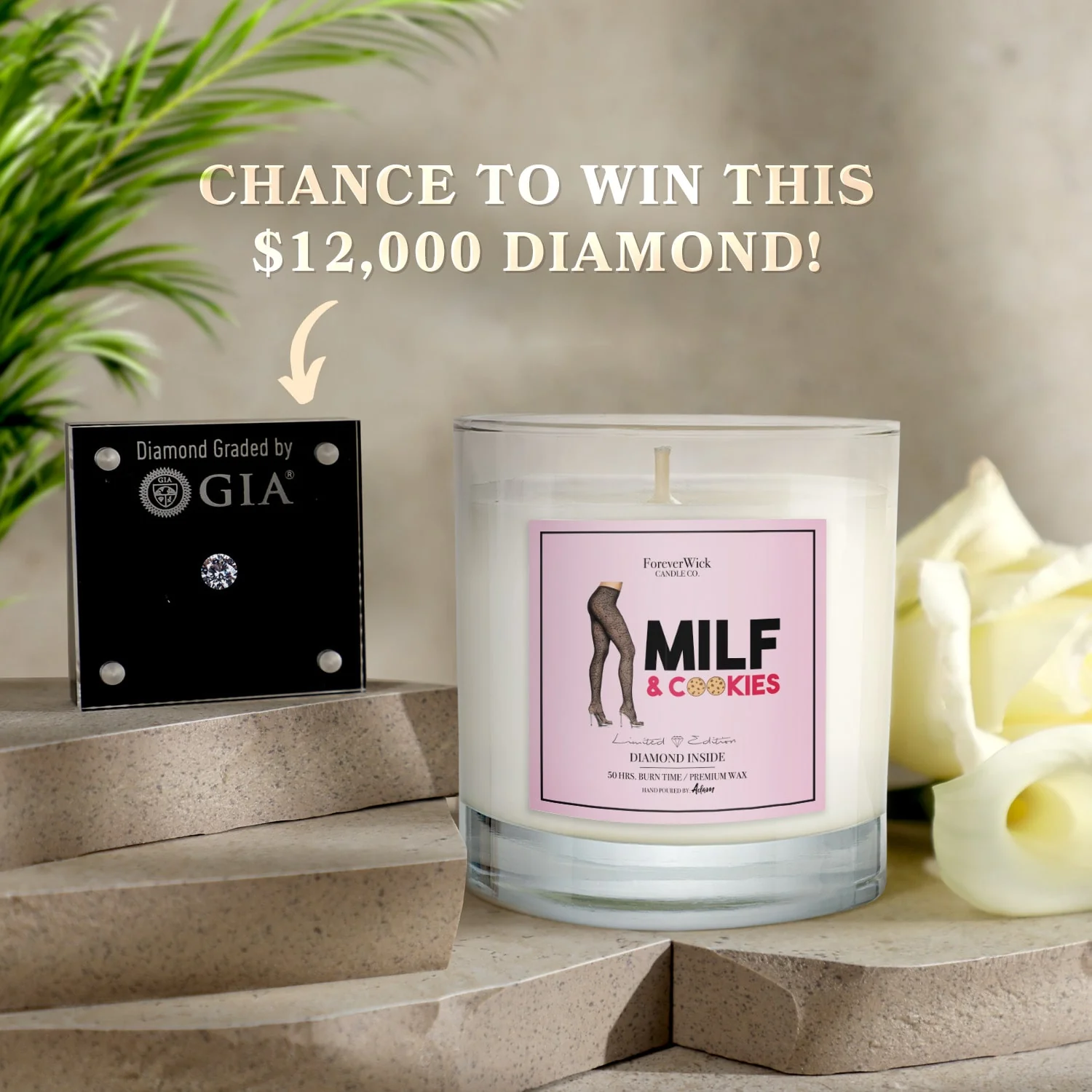 Milf And Cookies Diamond Candle - Image 4