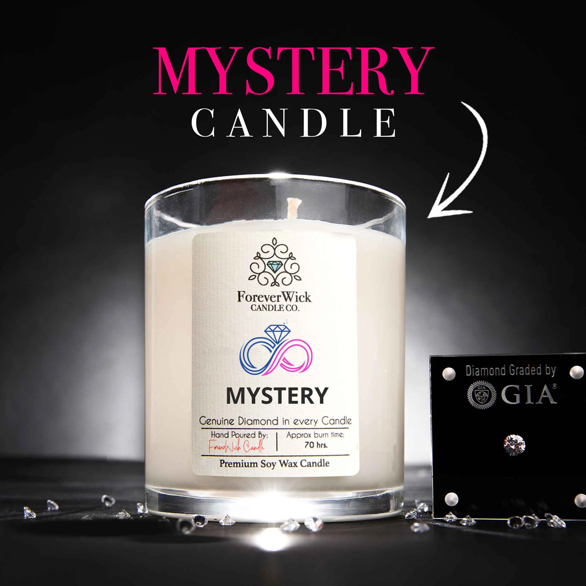 Mystery Diamond Candle