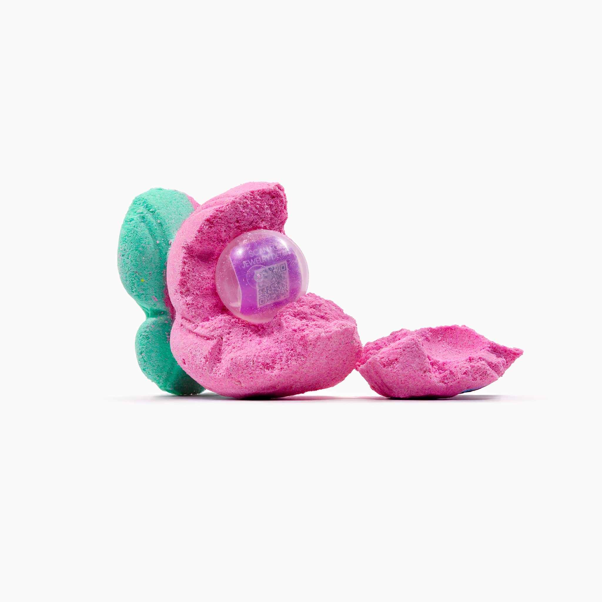 Peach Spark Bath Bomb w/ Surprise 18K Gold-Plated Jewelry Inside - Image 15