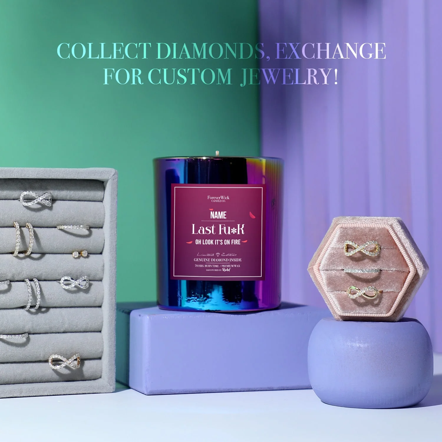Personalized Last Fu*k Diamond Candle - Image 5