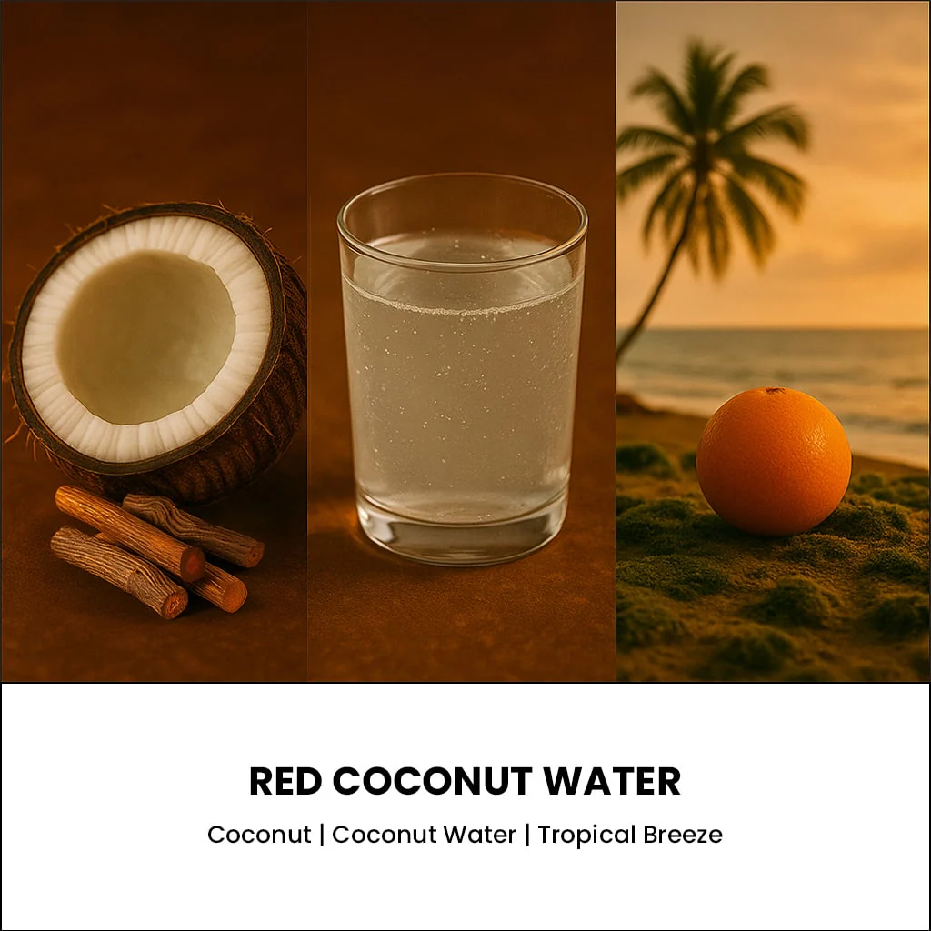 Red Coconut Water Diamond Candle - Image 3