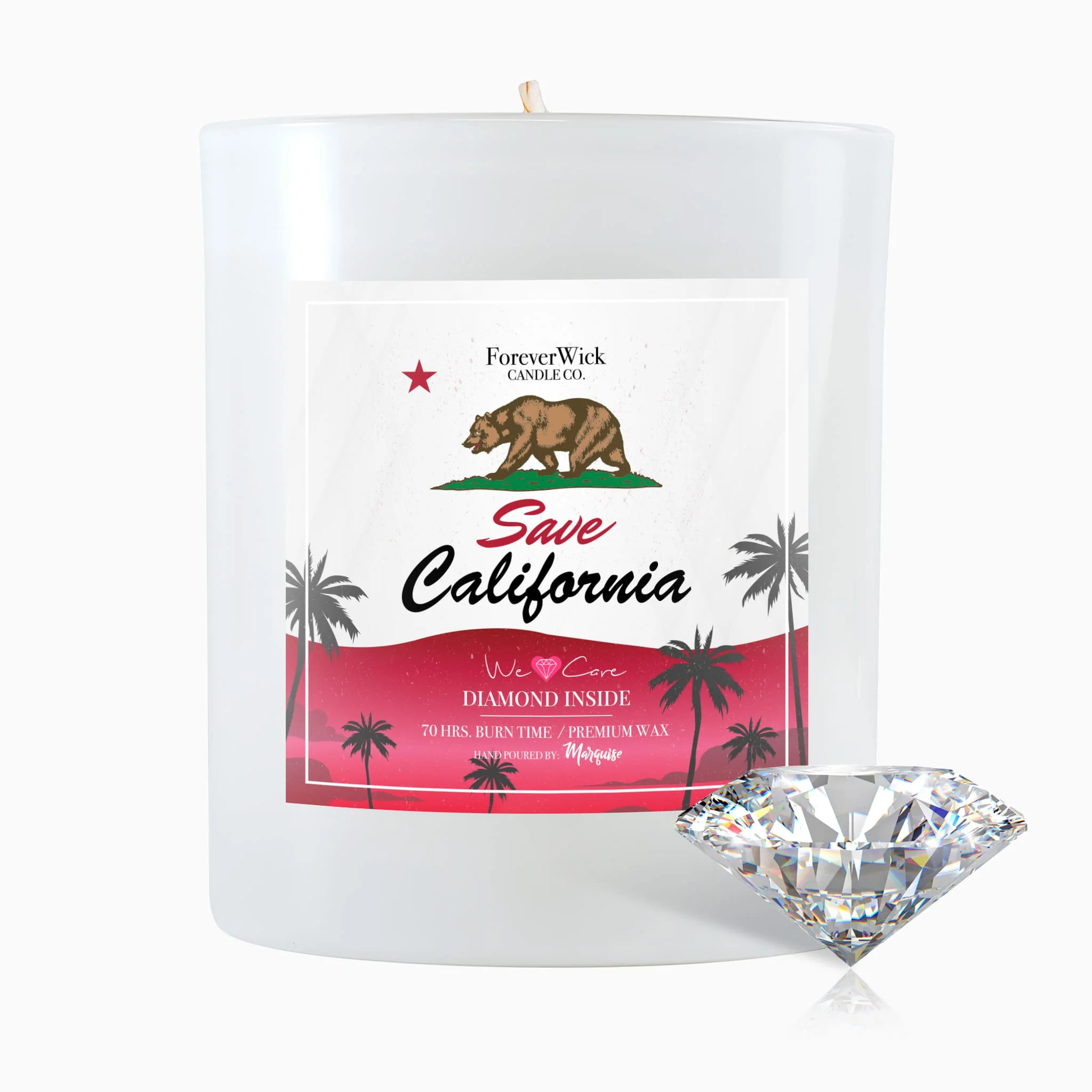 Save California Diamond Candle - 100% Donation Candle - Image 10