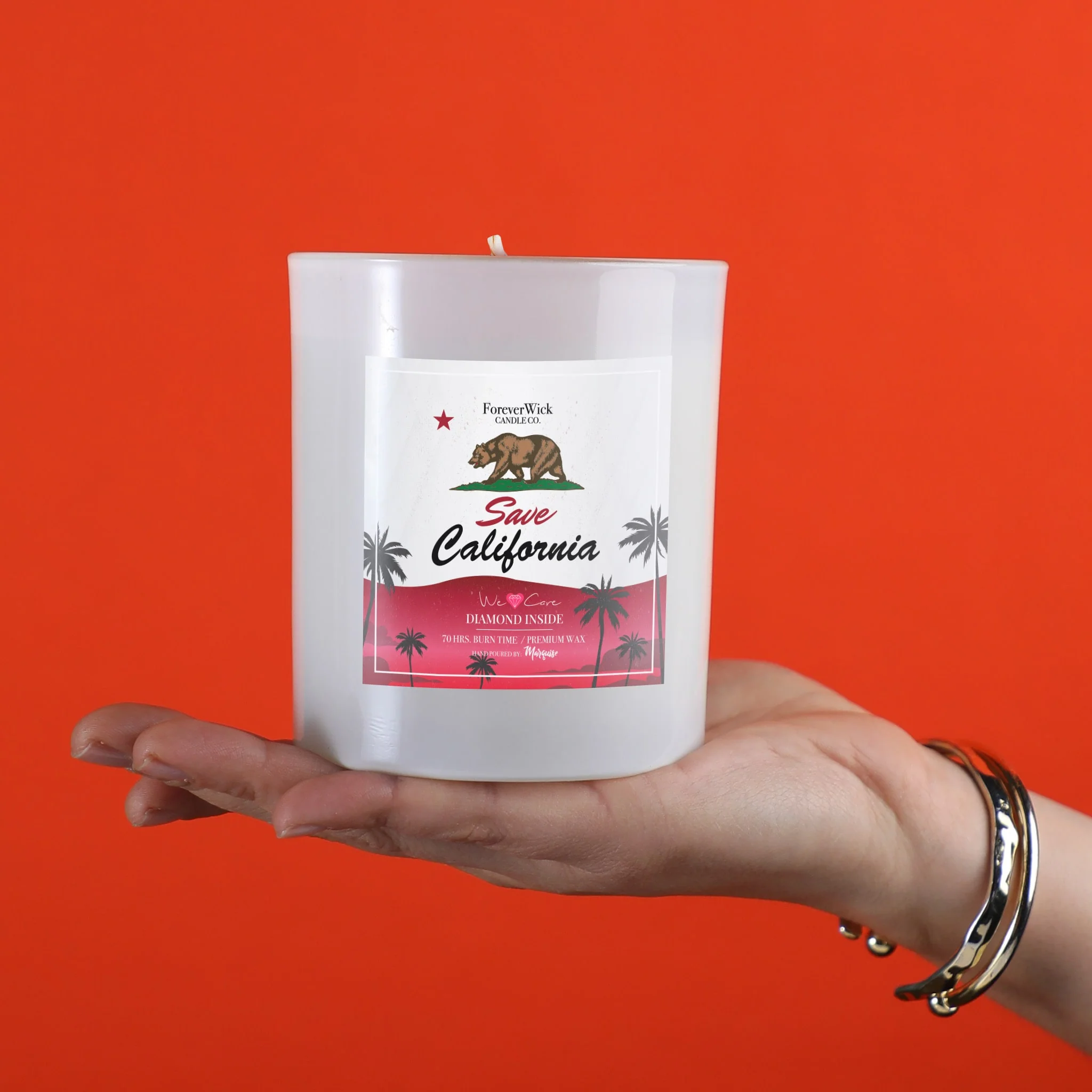 Save California Diamond Candle - 100% Donation Candle - Image 5