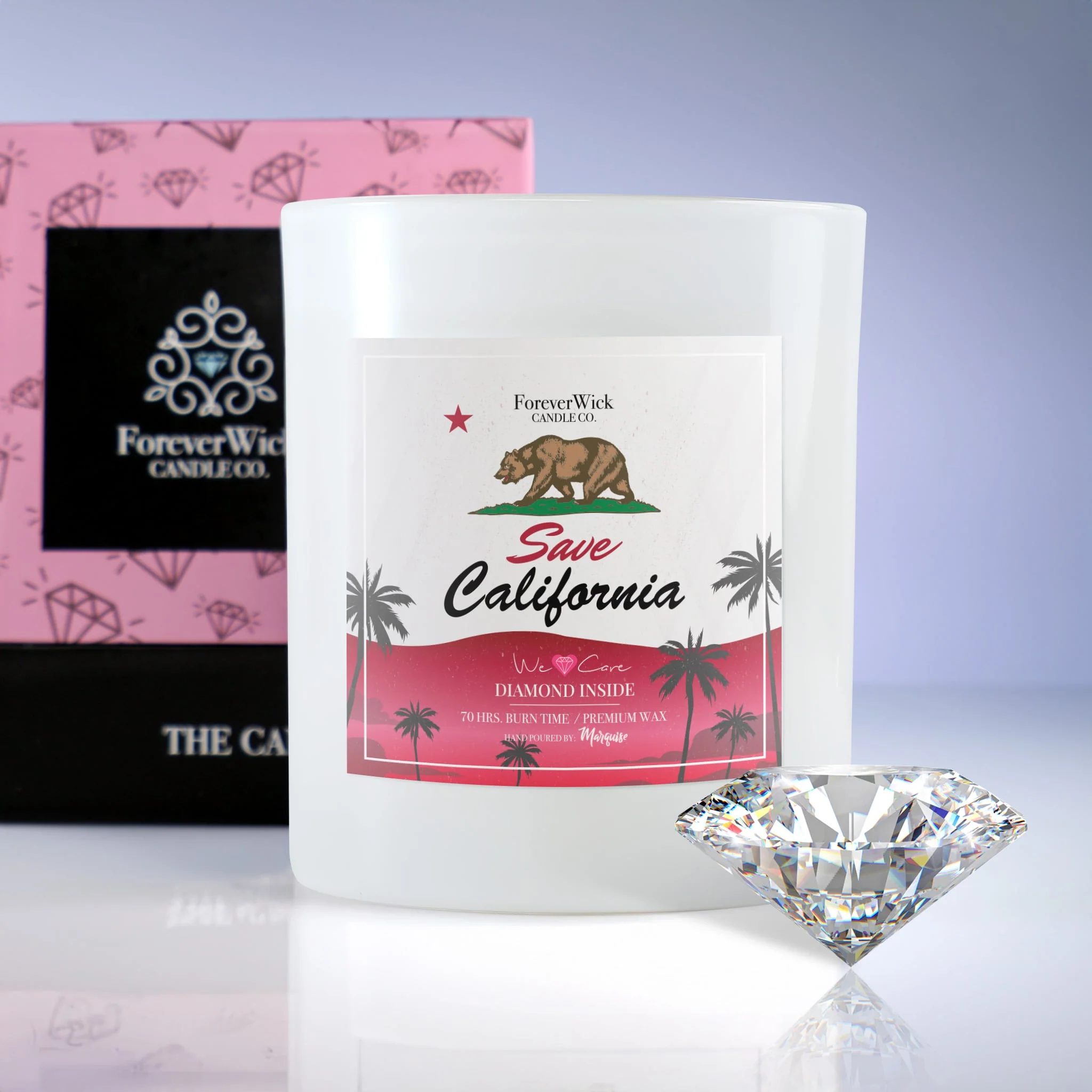 Save California Diamond Candle - 100% Donation Candle - Image 7