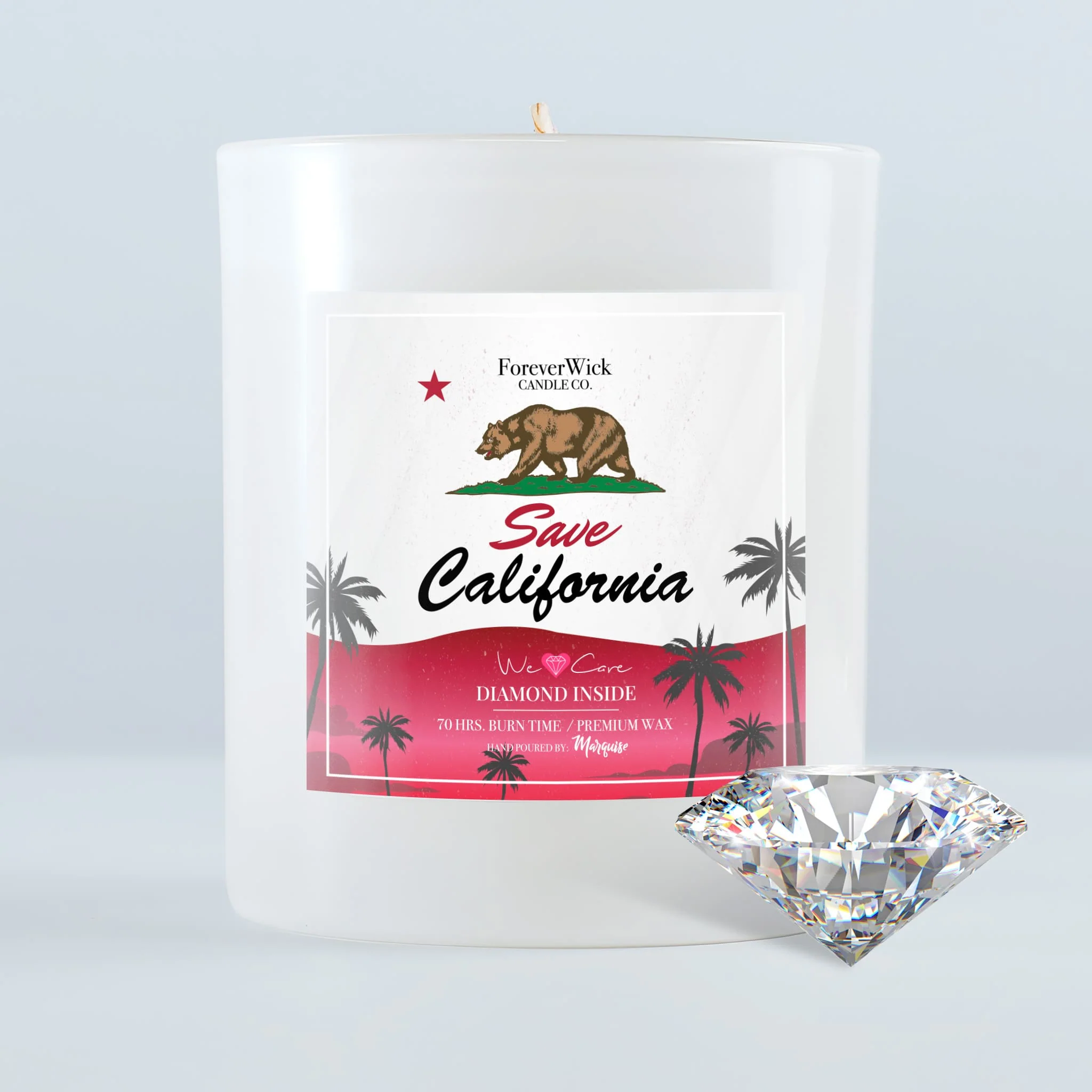 Save California Diamond Candle - 100% Donation Candle - Image 9