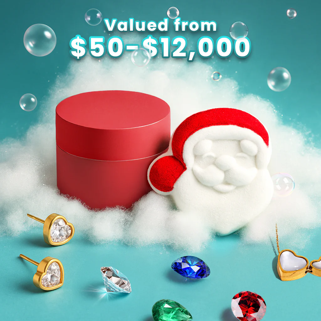 Surprise 18K Gold Jewelry Bath Bomb - Sexy Santa Edition - Image 4