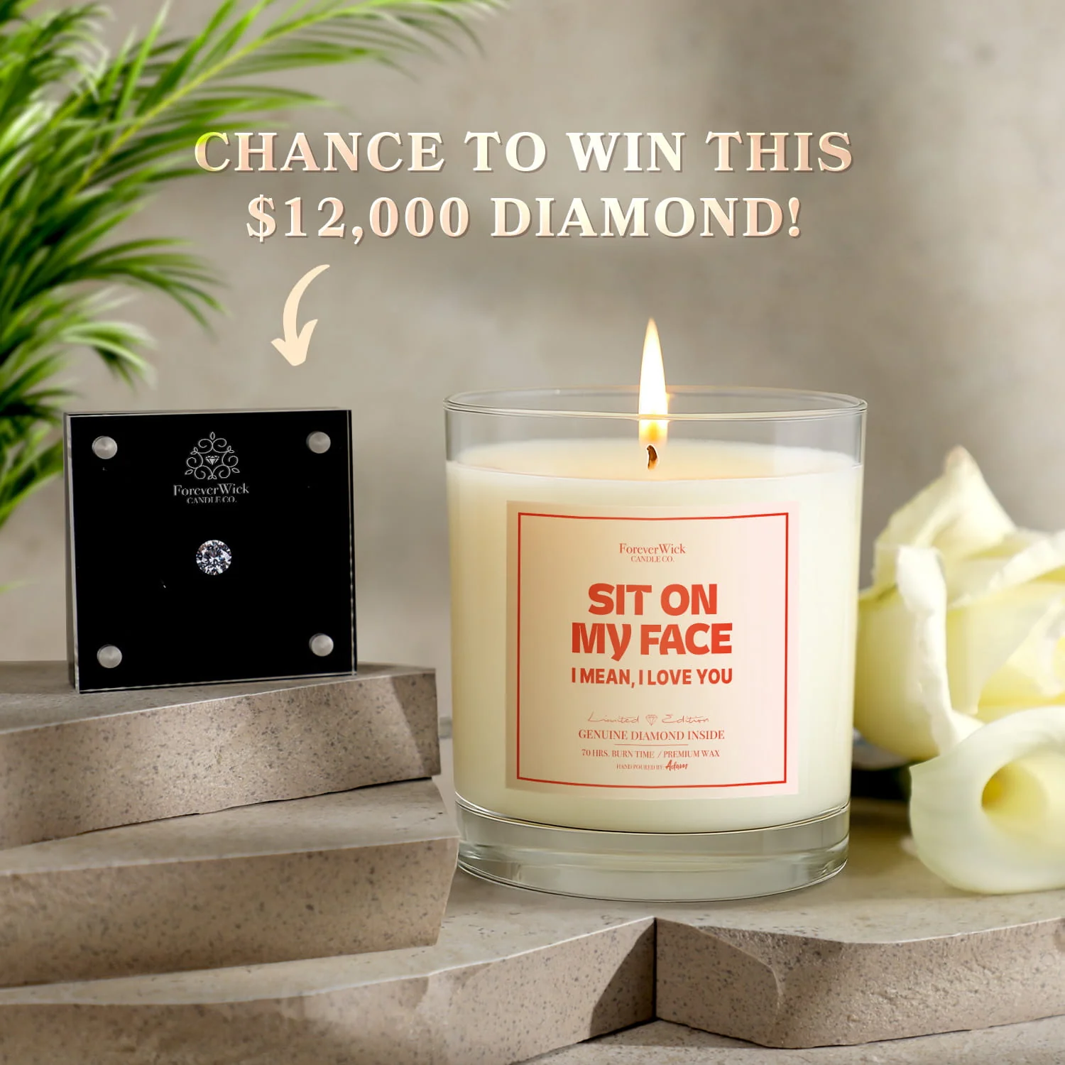 Sit On My Face Diamond Candle - Image 4