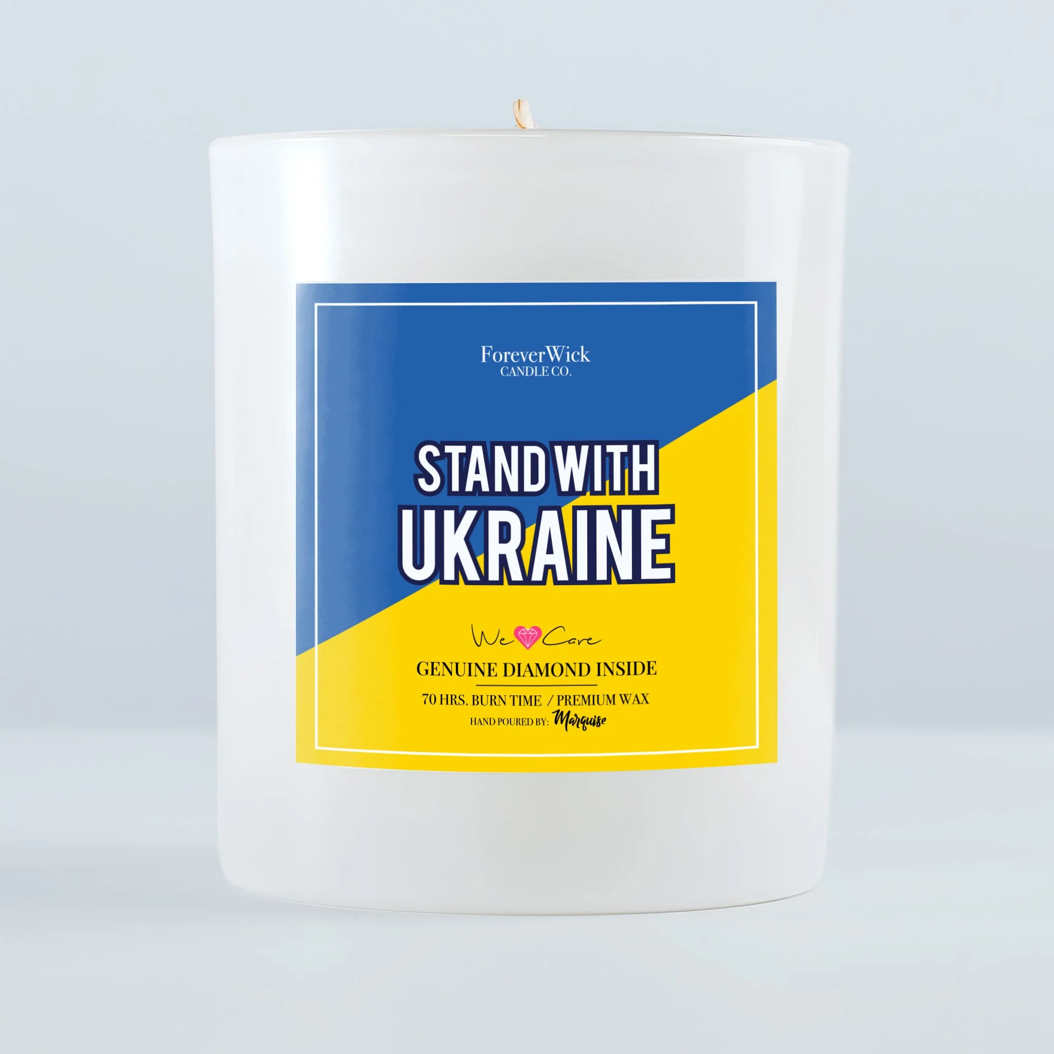 Stand With Ukraine Diamond Candle - Image 10