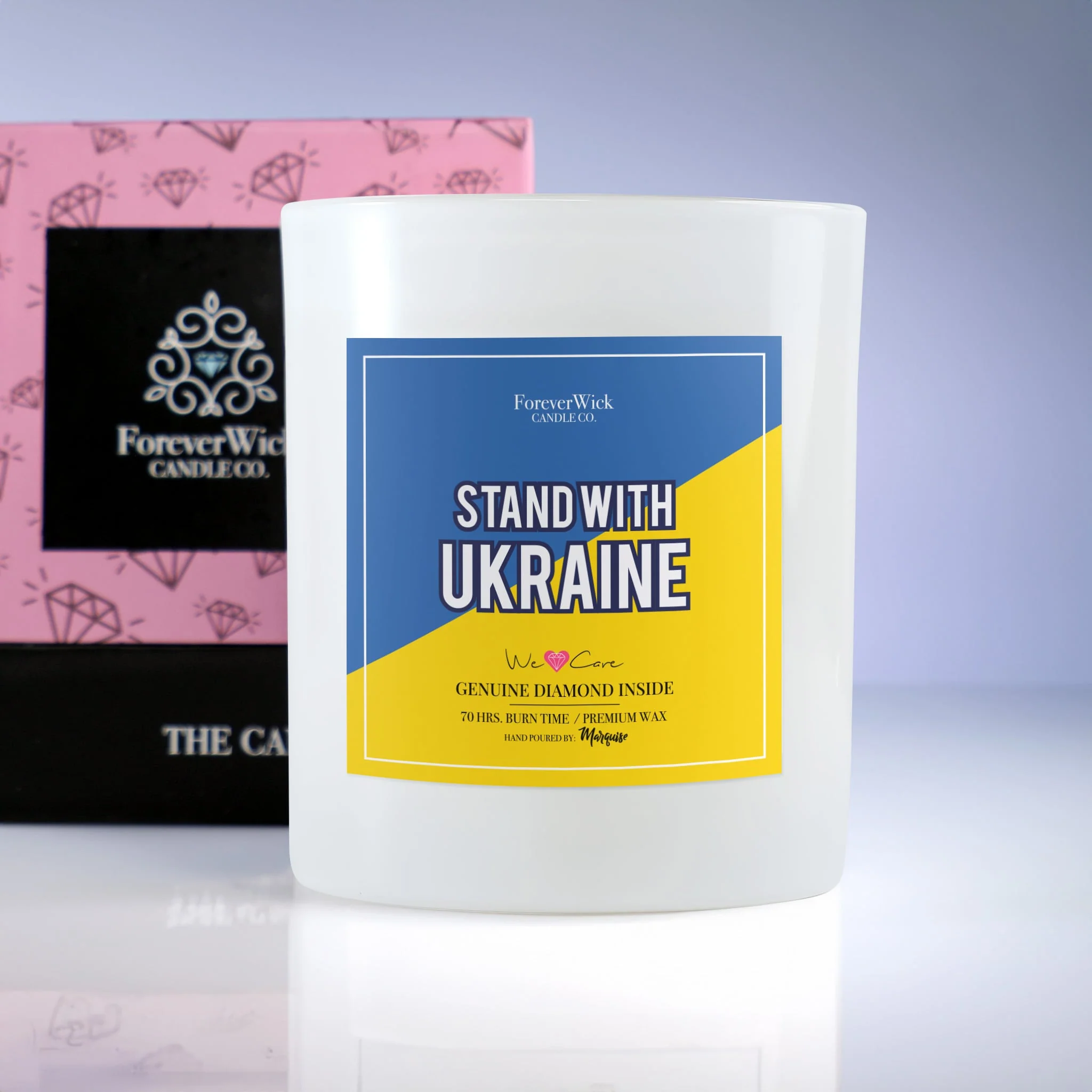 Stand With Ukraine Diamond Candle - Image 9