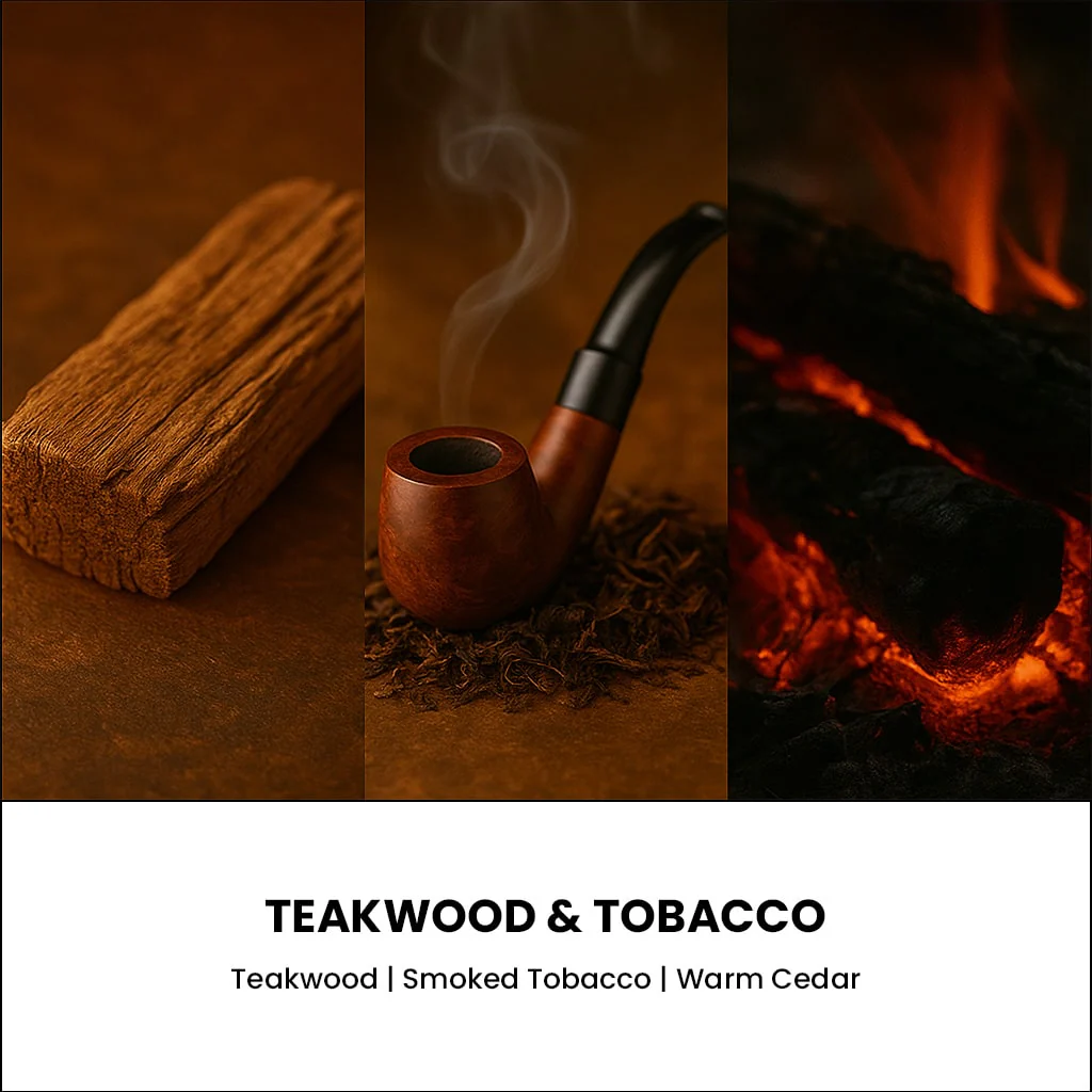 Teakwood & Tobacco Diamond Candle - Image 3