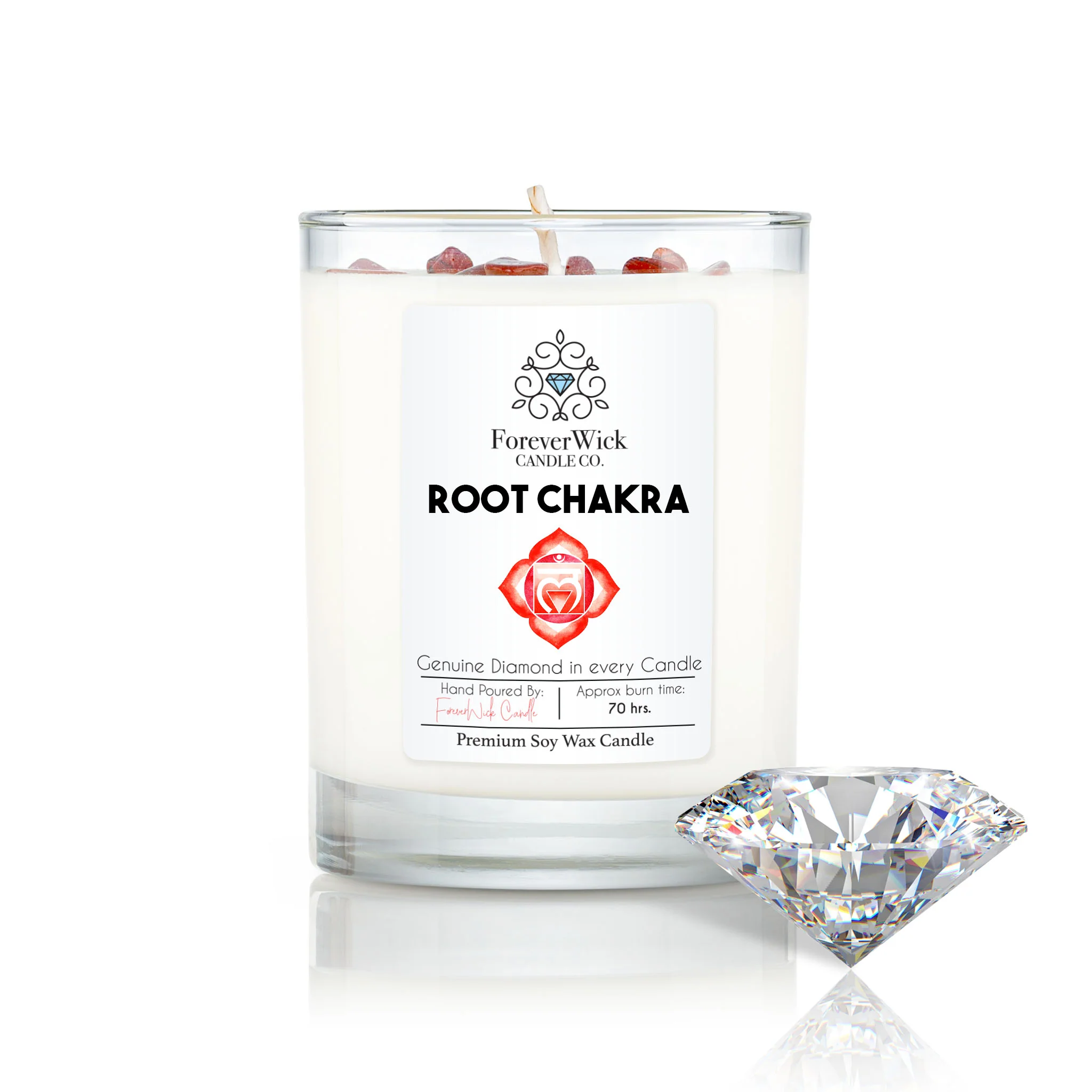 The 7 Chakra's - Crystal & Diamond Candles - Image 5