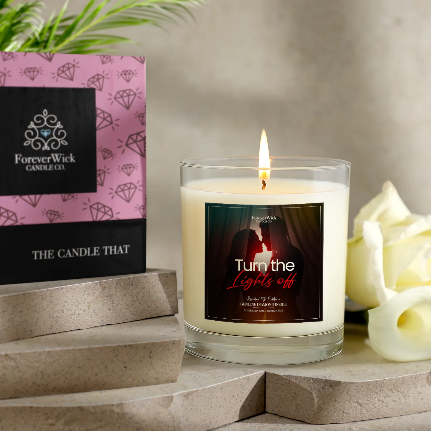 Turn the Lights Off Diamond Candle - Image 5