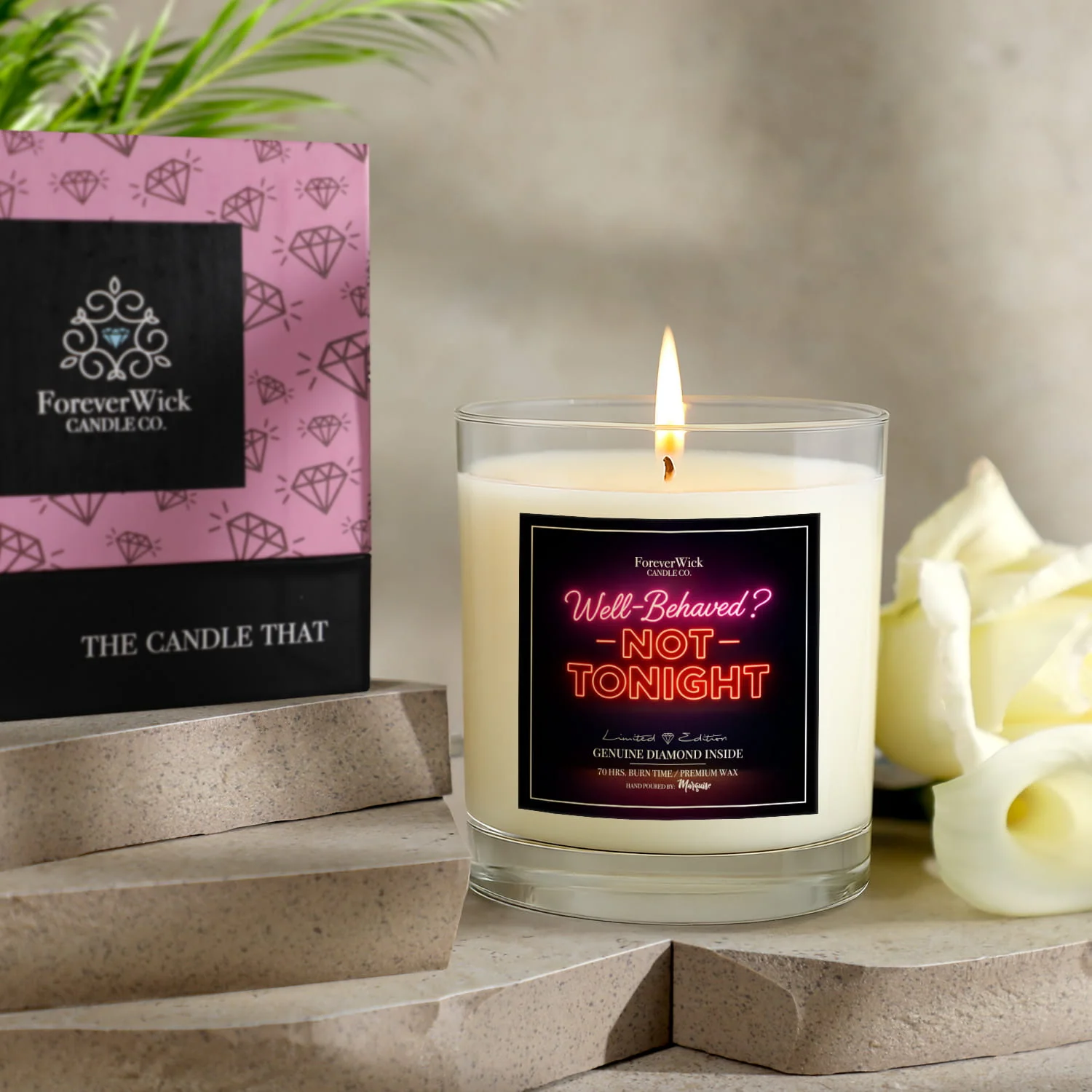Well Behaved? Not Tonight Diamond Candle - Image 6