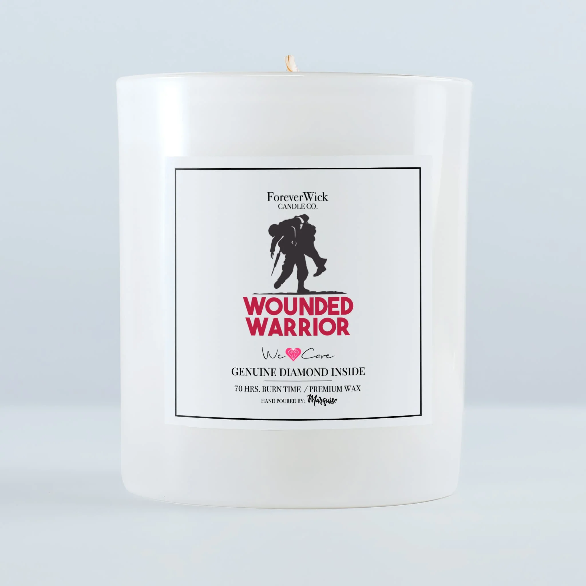 Wounded Warrior Donation Diamond Candle - Image 8