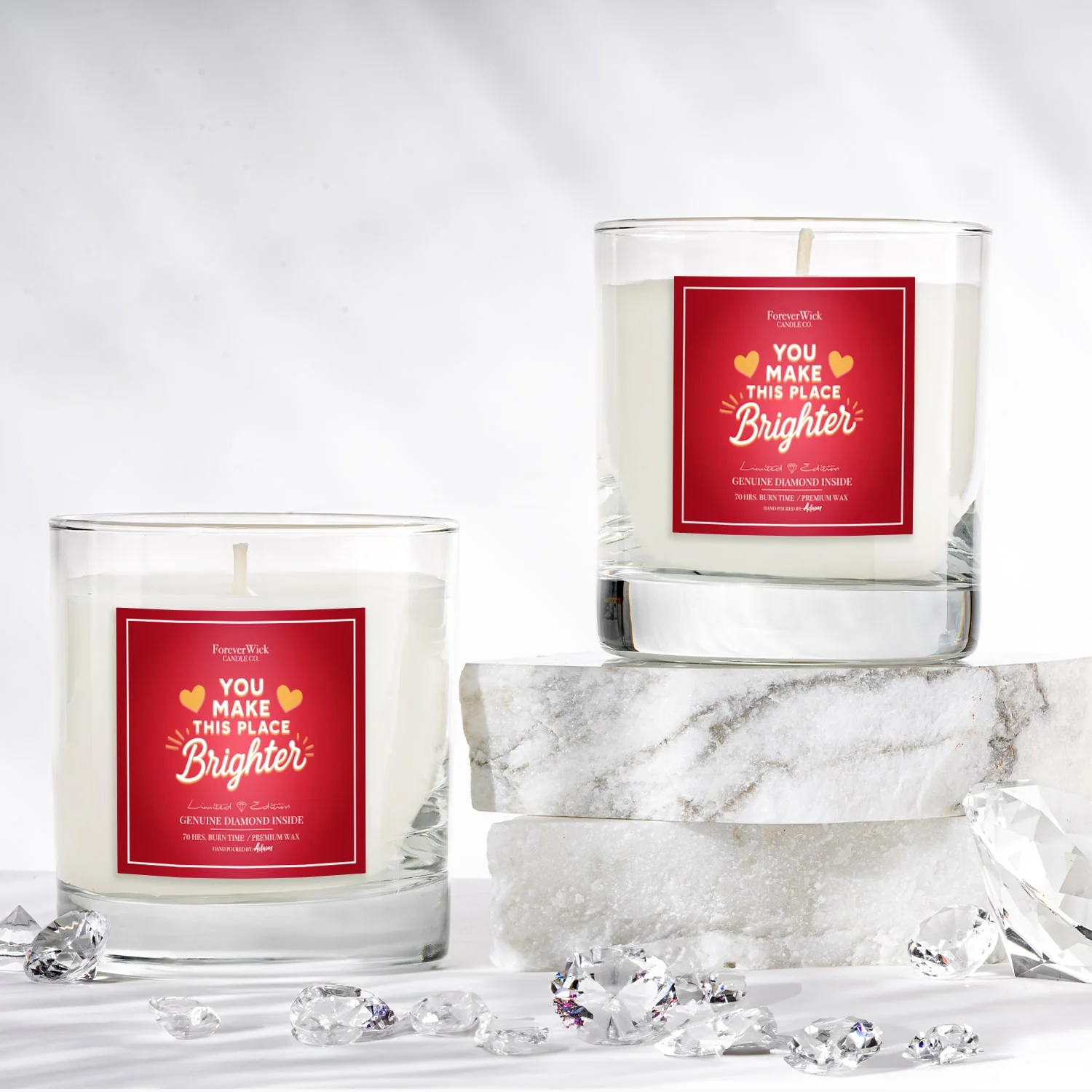 You Make This Place Brighter Diamond Candle - Image 4