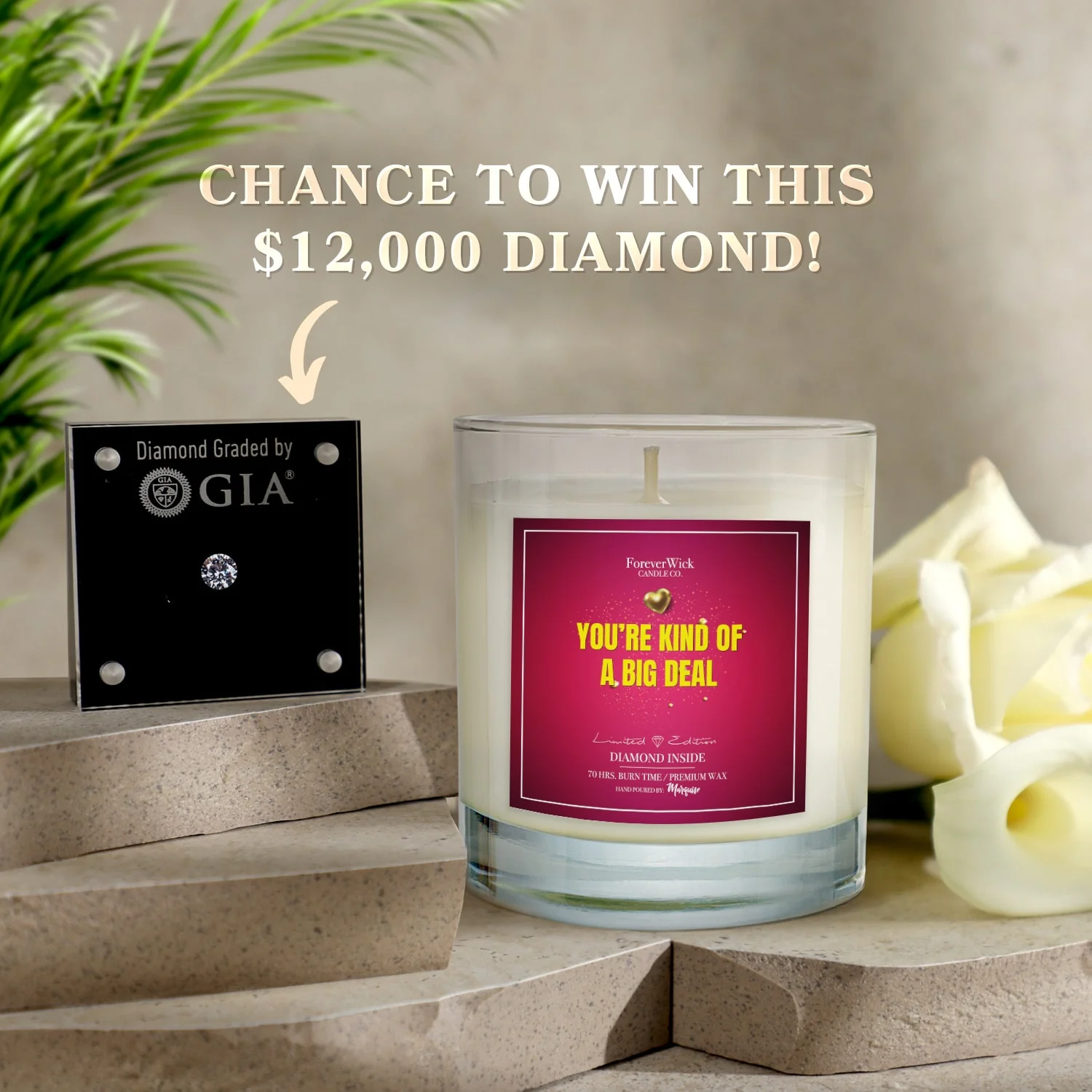 You’re Kind of a Big Deal Diamond Candle - Image 4